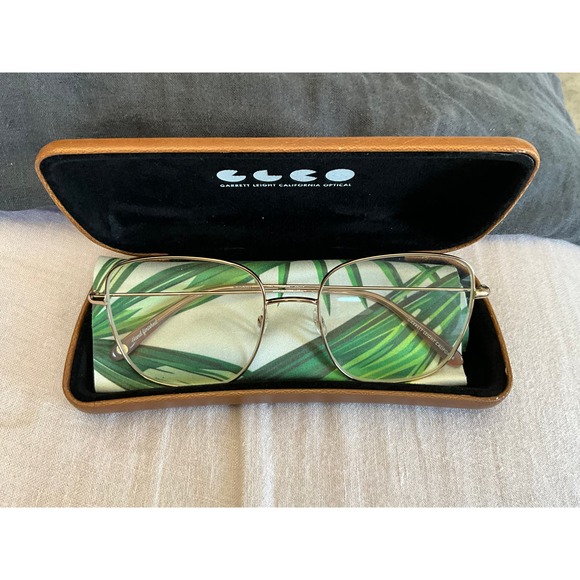 NOS GARRETT LEIGHT CaLiFoRnIa “Tuscany” Gold 👓 Eyeglasses - Picture 1 of 16